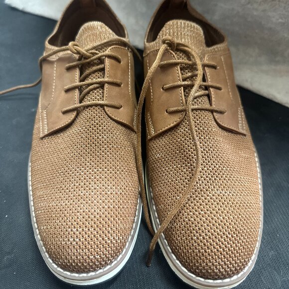 Boys’s Mesh & Leather Lace-Up Loafers – Size 6 (Brand New) - Picture 1 of 2